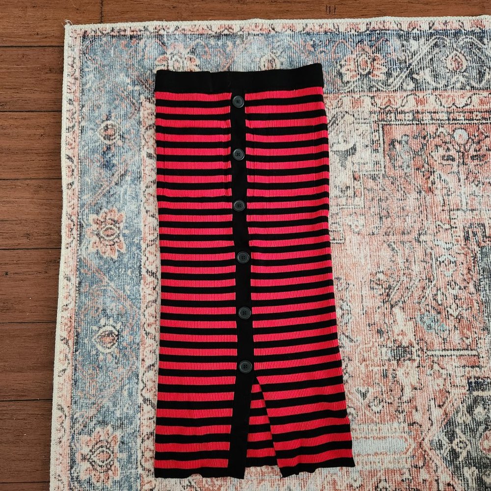 NWT Zara Size M Striped Striped Sweater And Skirt - Picture 5 of 5
